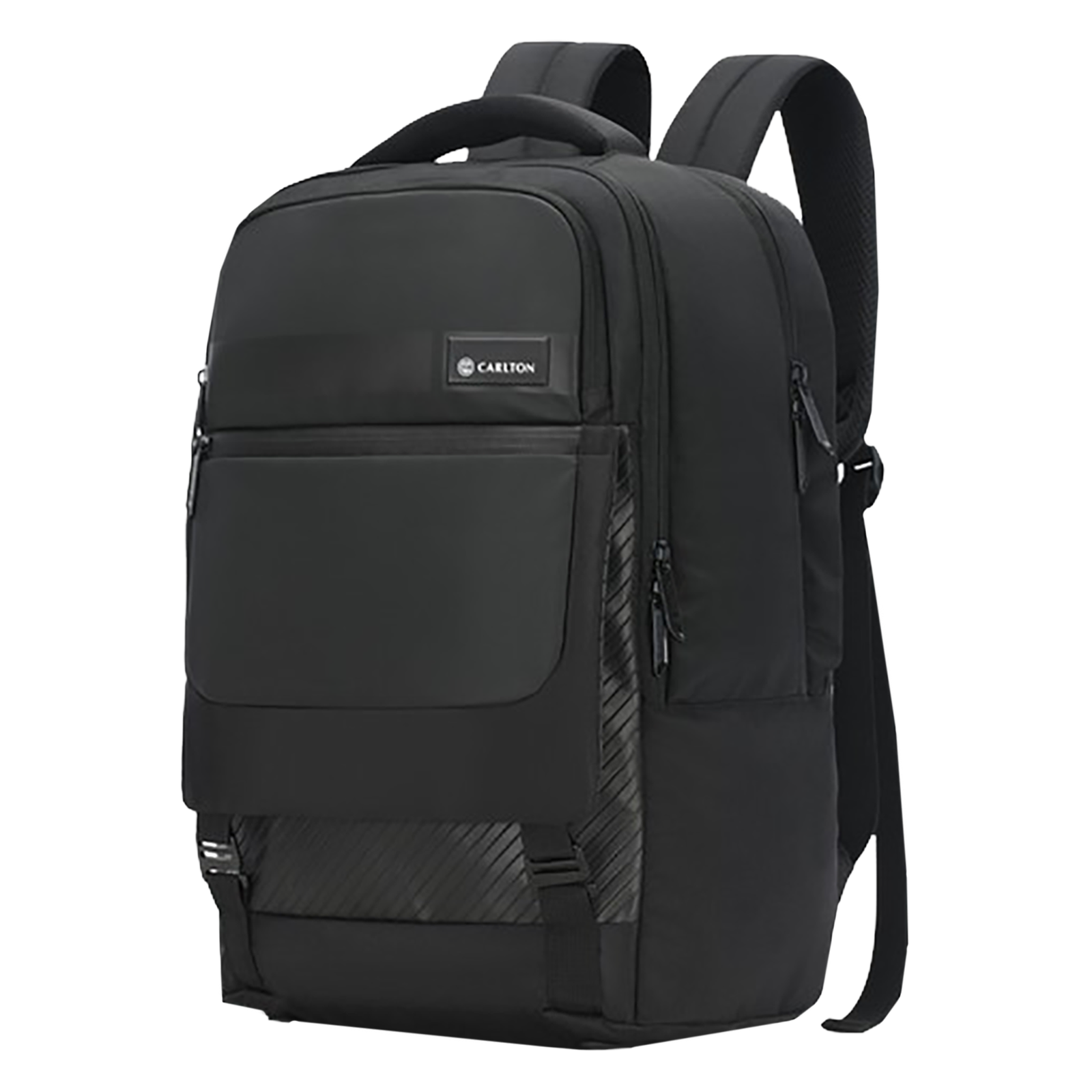 Carlton Dorset 03 Nylon Laptop Backpack for 17 Inch Laptop 27 L With Rain Cover Midnight Black